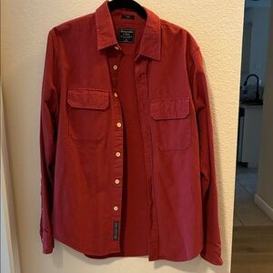 Abercrombie & Fitch Coral Button-Up Shirt
